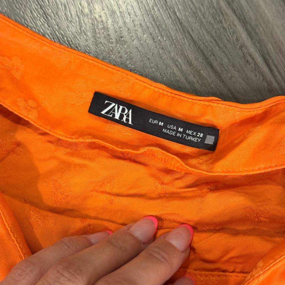 Zara orange skirt - Picture 3 of 4